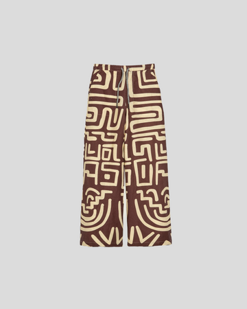 OAS || Kalahara Mojave Linen Trousers - Beige/ Brun