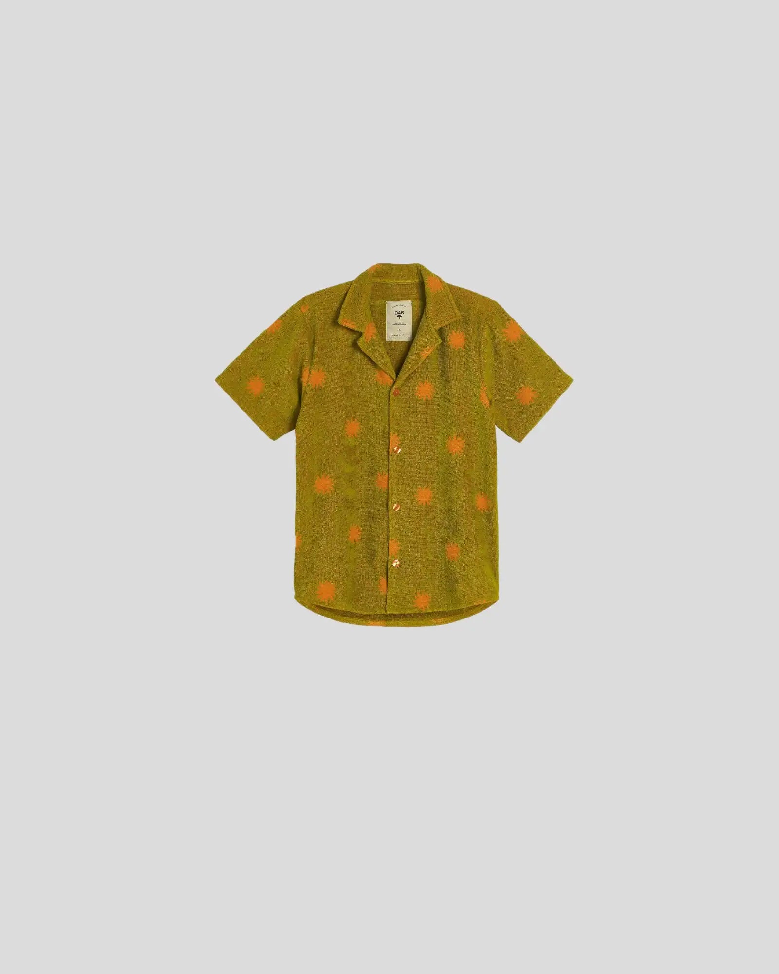 OAS || Sunny Forest Cuba Terry Shirt - Kiwi Green/ Orange OAS Compagny