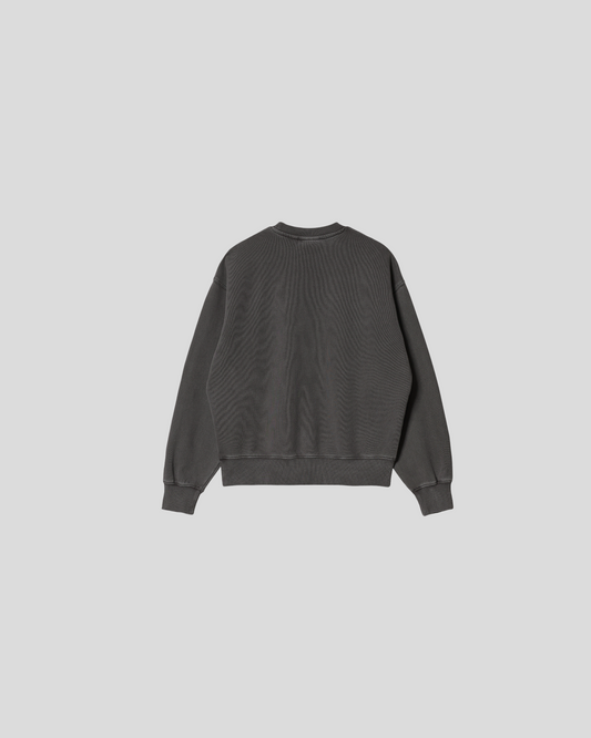 Carhartt || W' Nelson Sweatshirt - Black Garment Dyed