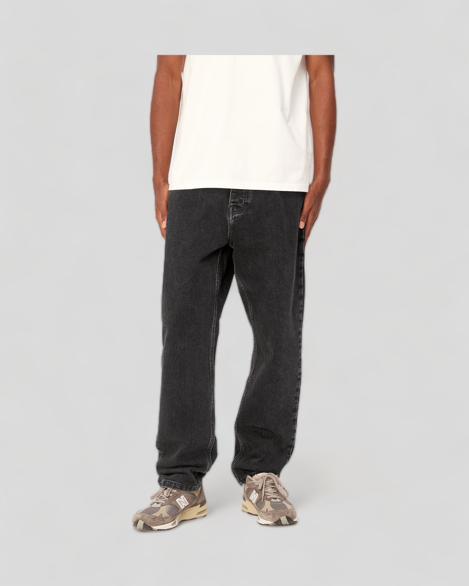 Carhartt || Newel Pant - Black Stone Washed Carhartt