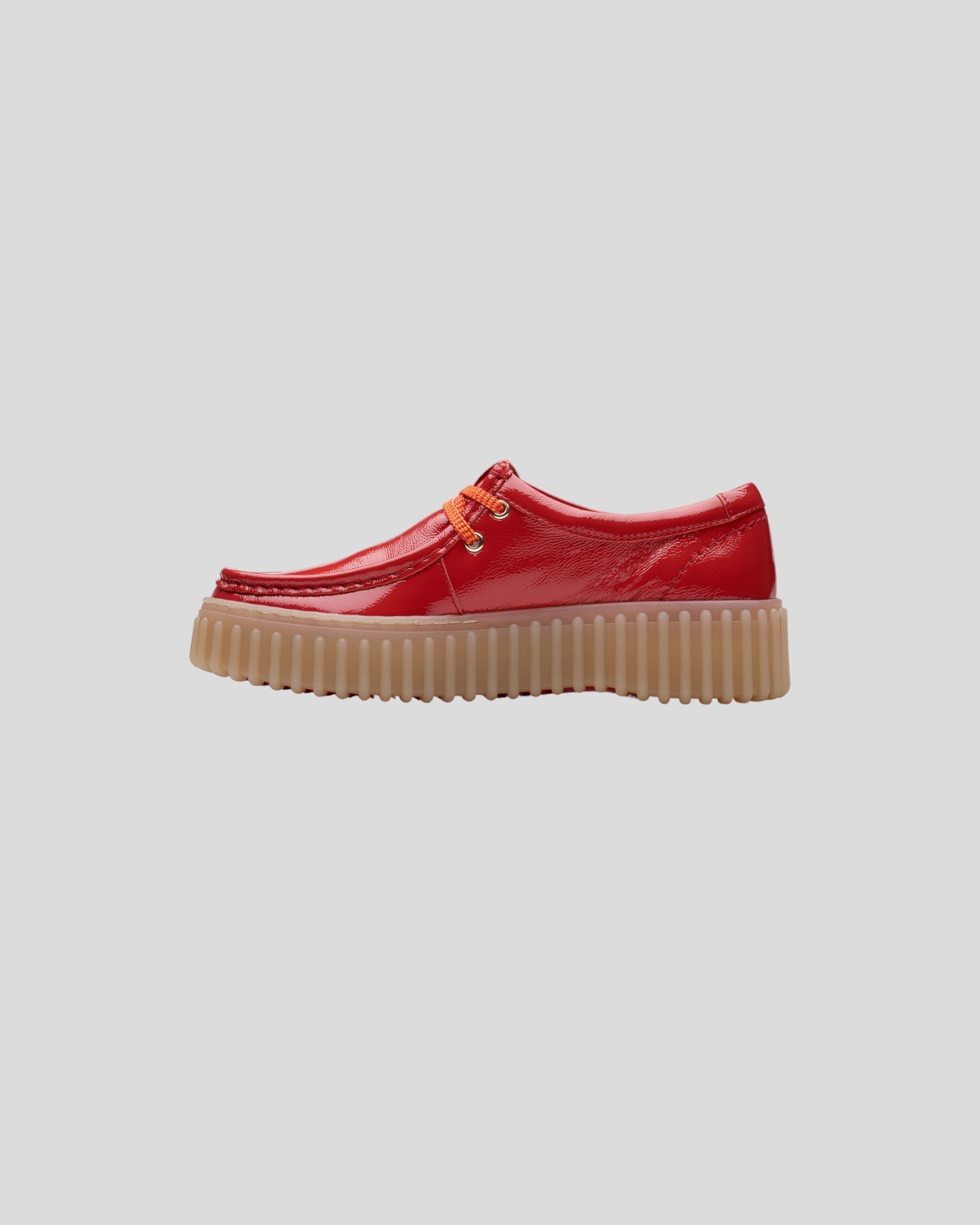 Clarks || Torhill Bee - Red Patent Clarks