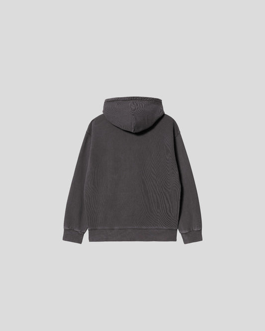 Carhartt || Hooded Nelson Sweat - Charcoal Garment Dyed